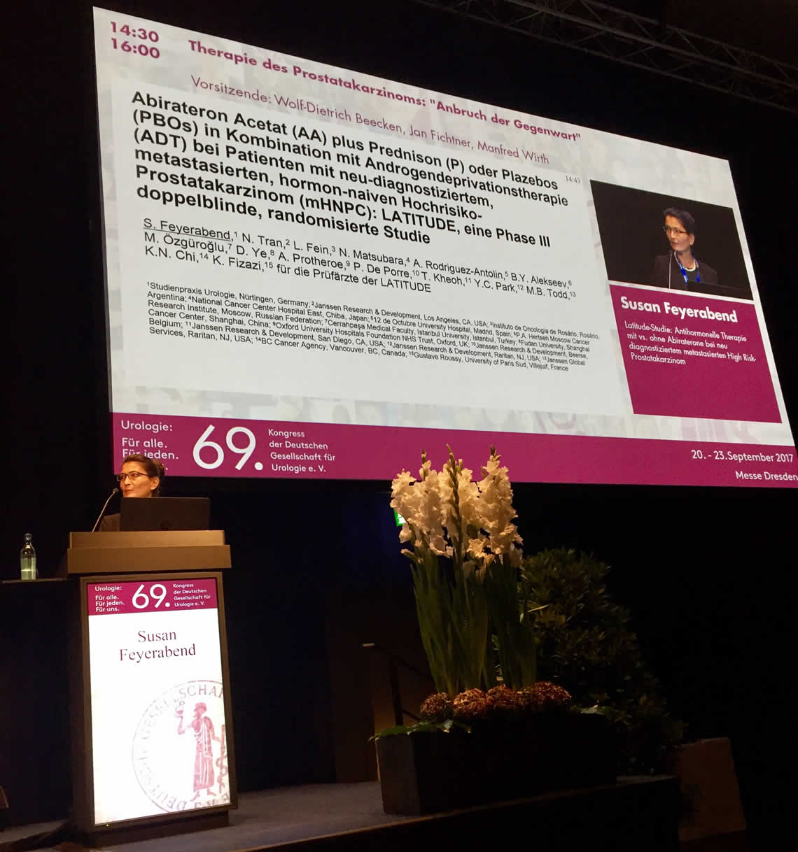 Bild-Presentation of the "Latitude", German Kongress of Urology DGU 2017 Dr. Susan Feyerabend